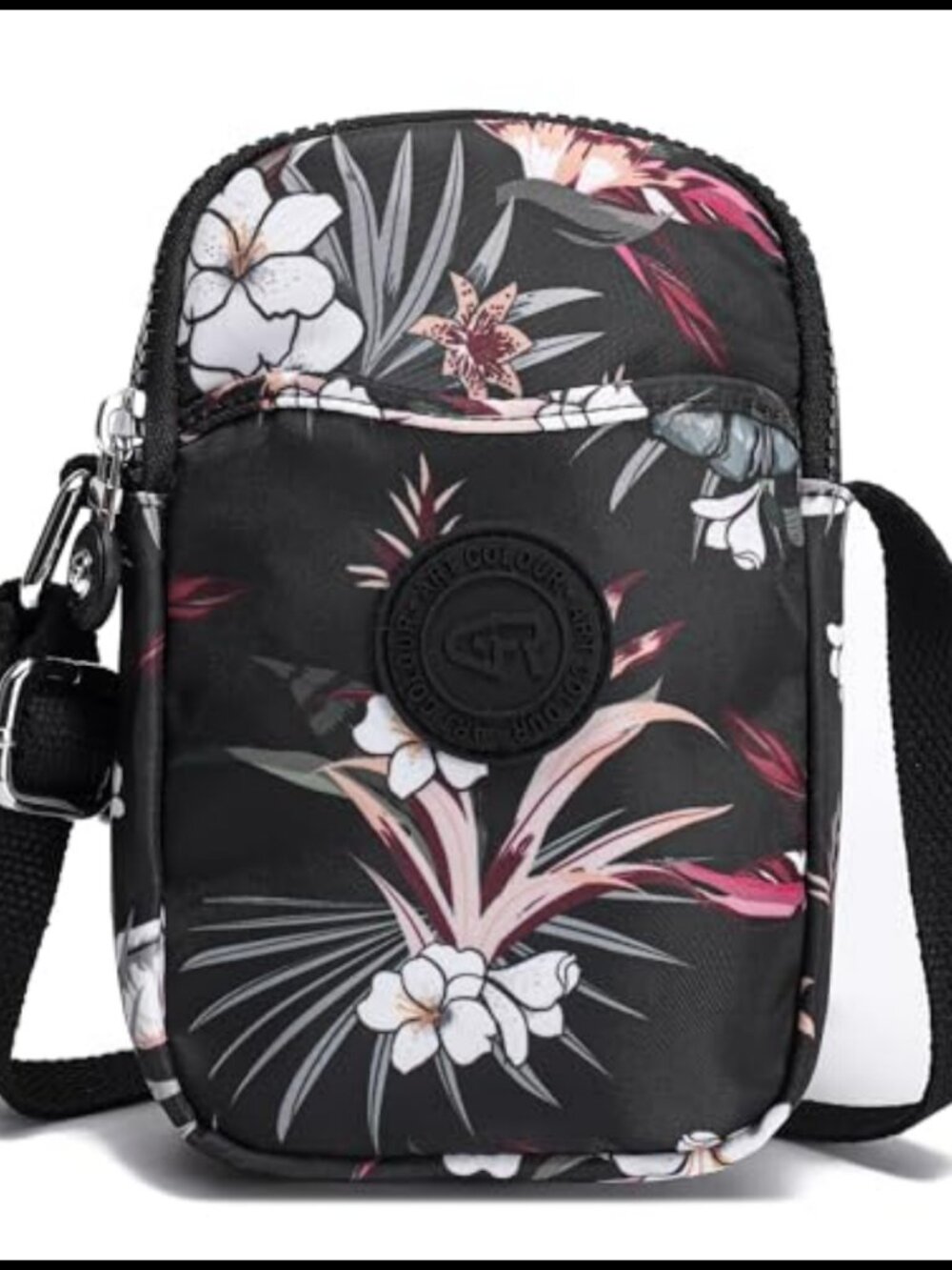 Small Nylon Crossbody Bag Stadium Approved Adjustable Strap Women